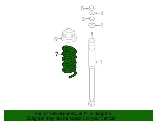 Muelle helicoidal original Mercedes-Benz 2004-2011 CLS550 CLS63 AMG E320 211-324-06-04 Foto 2 de 2