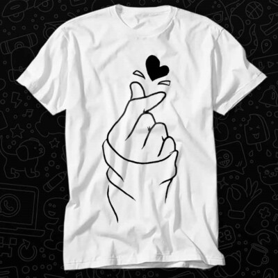 T-Shirt Finger Heart koreanisch I Love You Handgebärdensprache 185