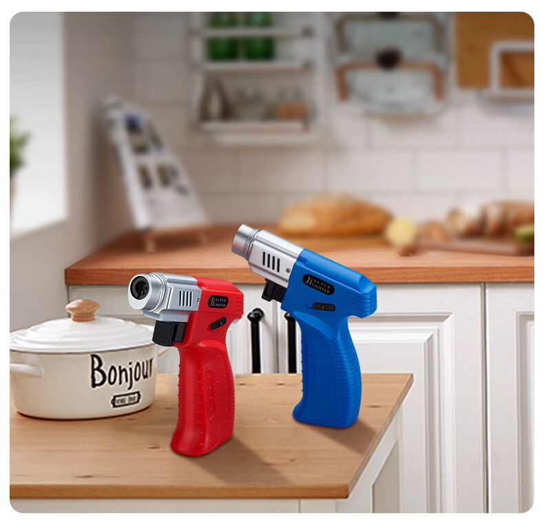 Invertible Locking Flame Torch- Adjustable Flame, Electronic Ignition, Multi-Use