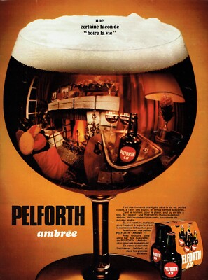 Advertising 1122 1970 Pelforth Beer Certain Way Drink Life