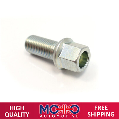 BLACK ALLOY WHEEL LOCKING BOLTS - AUDI TT TTS R8 (M14x1.5) RADIUS LUG