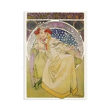 Alphonse Mucha Princess Hyacinth Vintage Art Print Poster Wall Decor Fairy A3