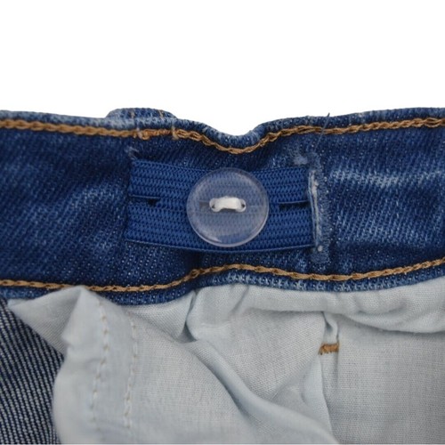 Zara Kids Blue Distressed Skinny Jeans Girls Size 13 14 Adjustable Waist - Picture 6 of 7