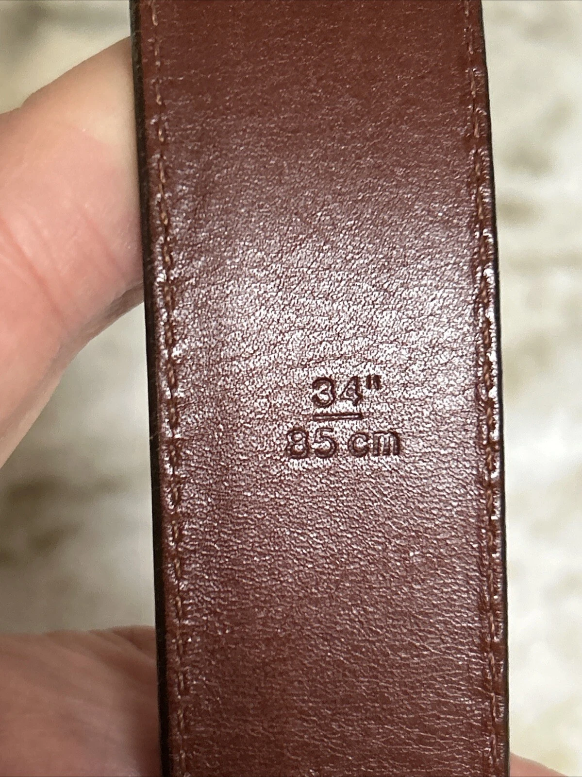 Cintura Coach 34 pelle bovina marrone 3921 fibbia ottone massiccio cintura elegante uomo