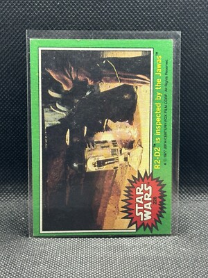 1977 Topps Star Wars 228 R2-D2 Is Inspected By the Jawas