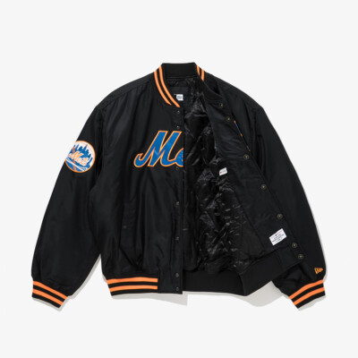 ジャケットその他 NEW ERA MLB STADIUM JACKET 4FK1833 New Era MLB New York Mets Logo Stadium Jacket, Black | eBay