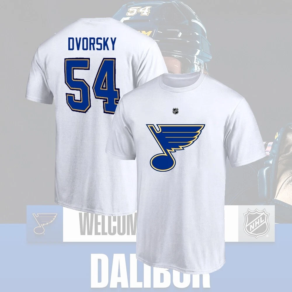 Welcome Dalibor Dvorsky #54 St Louis Blues 2025 Player Name & Number Fans