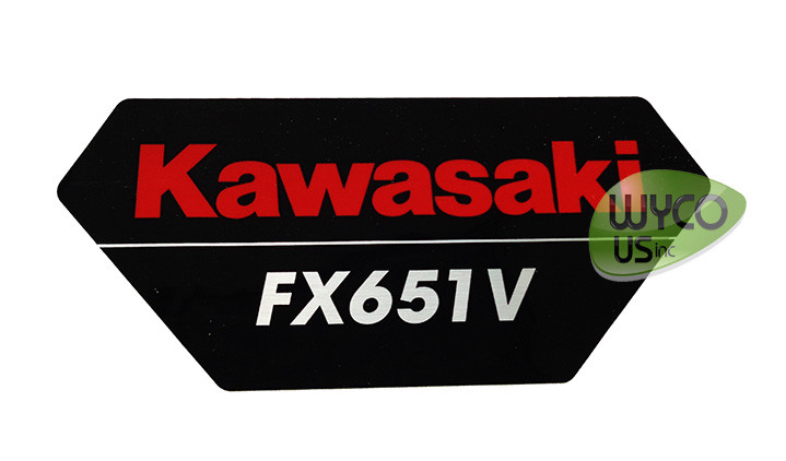 KAWASAKI BRAND LABEL, DECAL, FX651V, LAWNMOWERS, 9D28 | eBay