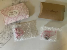 NIB Longaberger 2002 AND 2003 Horizon of Hope Tie-Ons