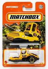 2022 Matchbox #4 Road Roller™ YELLOW | MATCHBOX CITY ROAD MAINTENANCE | FSC