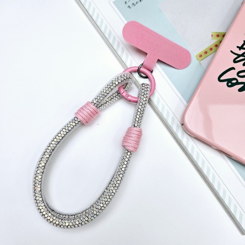 Bright Rhinestone Phone Lanyard Diamond Crystal Keychain Phone Accessories - Photo 18 sur 22