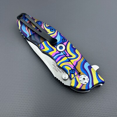 Zero Tolerance 0562CF Flipper Rick Hinderer Folder ZT0562 w/ Wildchild Ano