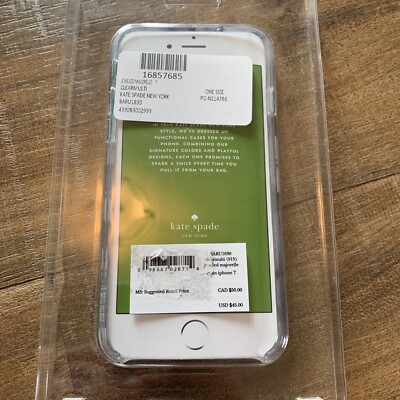 ☆ kate spade new york iPhoneS /Clear 273 Kate Spade New York Jeweled Majorelle Clear White iPhone 7 8 Case