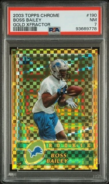 Boss Bailey Topps Chrome #190 Gold Xfractor