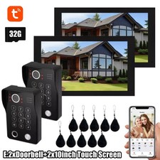 10in Display Wireless WIFi Tuya Intercom Video Surveillance Visual Doorbell ID