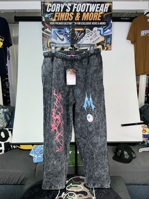 Mishka NYC  Washed Black Sweatpants Size Medium Brand New