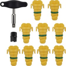 11 Pack Oil Drain Plug Fit for 2011-2024 Ford F-150 F150 Mustang Bronco Edge Exp