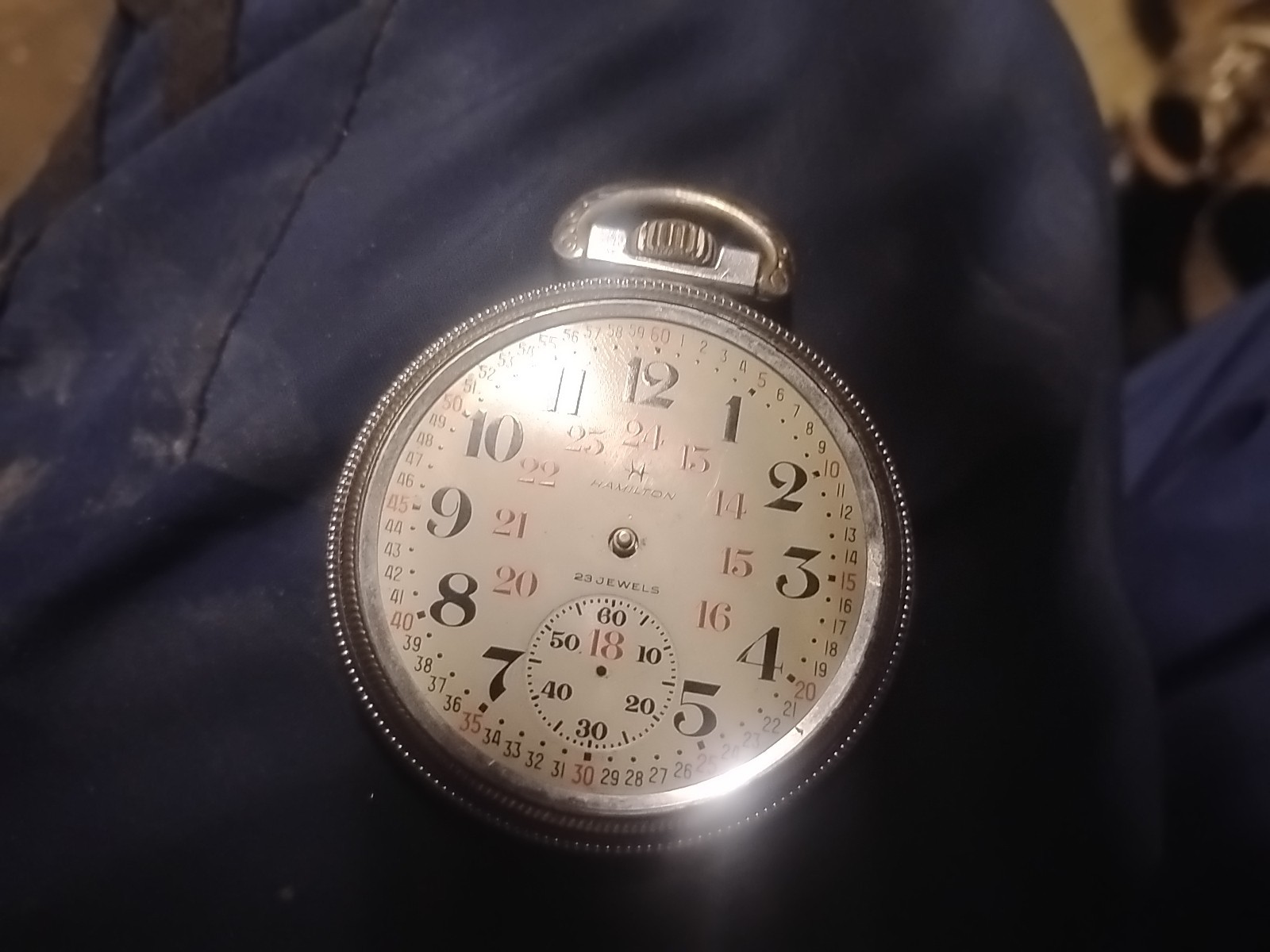 Hamilton Pocket Watch Gold Filled Case Early 1900s Vintage Running Condition