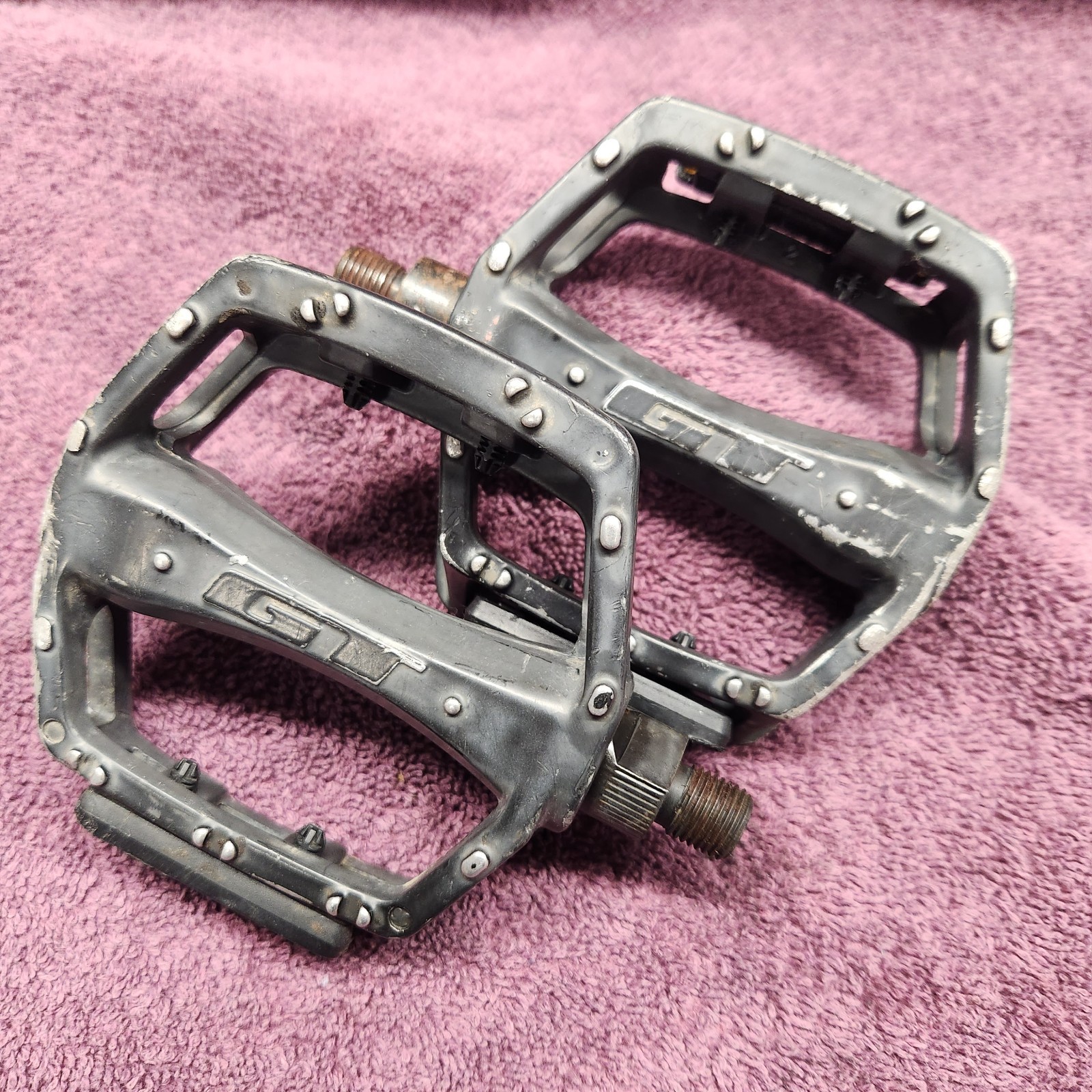 Vintage 90’s Mid School BMX GT Vertigo Pedals 1/2" Freestyle  HTF