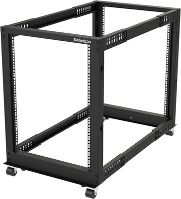 StarTech.com 4-Pfosten 15 HE Mobiles Open Frame Serverrack, 19 Zoll Netzwerk