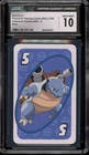 Pokemon Blastoise 5 Pocket Uno Playing Cards Blue Japanese CGC 10 Gem Mint