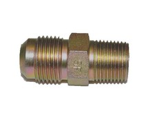 HPC Fire Male Connector Brass Fitting, 1/2in. Tube, 3/8in. MIP