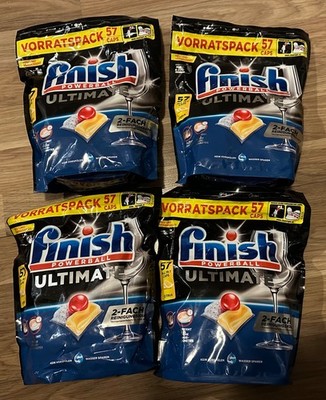 4x57 Finish Ultimate  Powerball 228 Geschirrspültabs Spülmitteltabs Cap