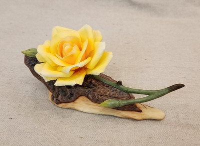 Boehm Porcelain Golden Rose - Made of Porcelain