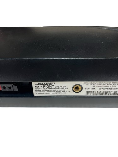 Bose 161 Bookshelf System RIGHT Speaker Only Black Tested Working Good Condition - Picture 7 of 8