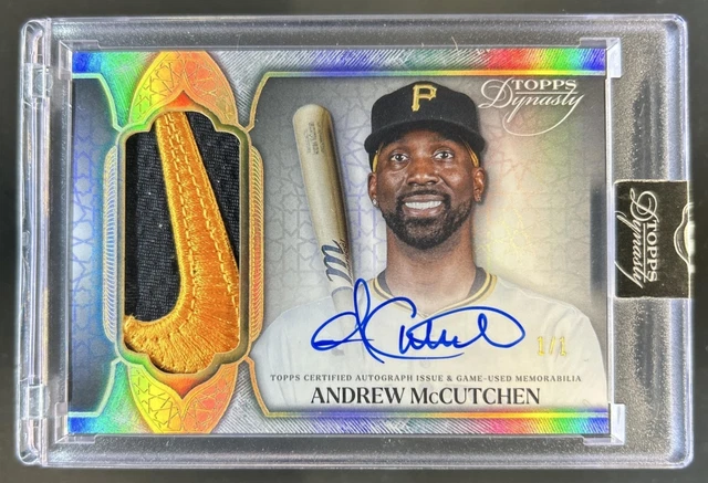 2025 Topps Dynasty Andrew McCutchen Patch Auto Autograph Gold #1/1 Pirates