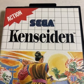 Sega Master System Kenseiden Game CIB - 1988 - W/ Manual and Poster