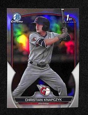 2023 Bowman Draft - Christian Knapczyk Chrome Refractor 1st Bowman #BDC-180