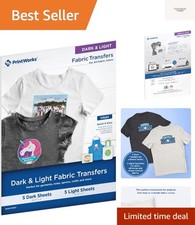 Iron on Heat Transfer Paper for Inkjet Printer - Printable Heat Transfer Viny...