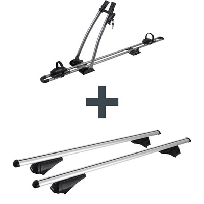 Dachträger + Fahrradträger für 1 Rad - für Renault Clio Grand Tour IV Typ KH Kit