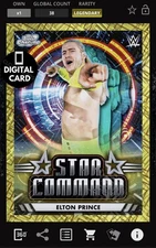 DIGITAL WWE SLAM 50cc ELTON PRINCE STAR COMMAND COSMIC CHROME 25 LEGENDARY