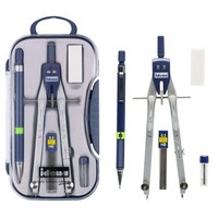 Idena Zirkel Set Mit Radierer Druckbleistift Und Minen Dunkelblau