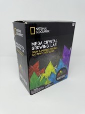NATIONAL GEOGRAPHIC Mega Crystal Growing Kit for Kids- Grow 8 Crystals with Ligh
