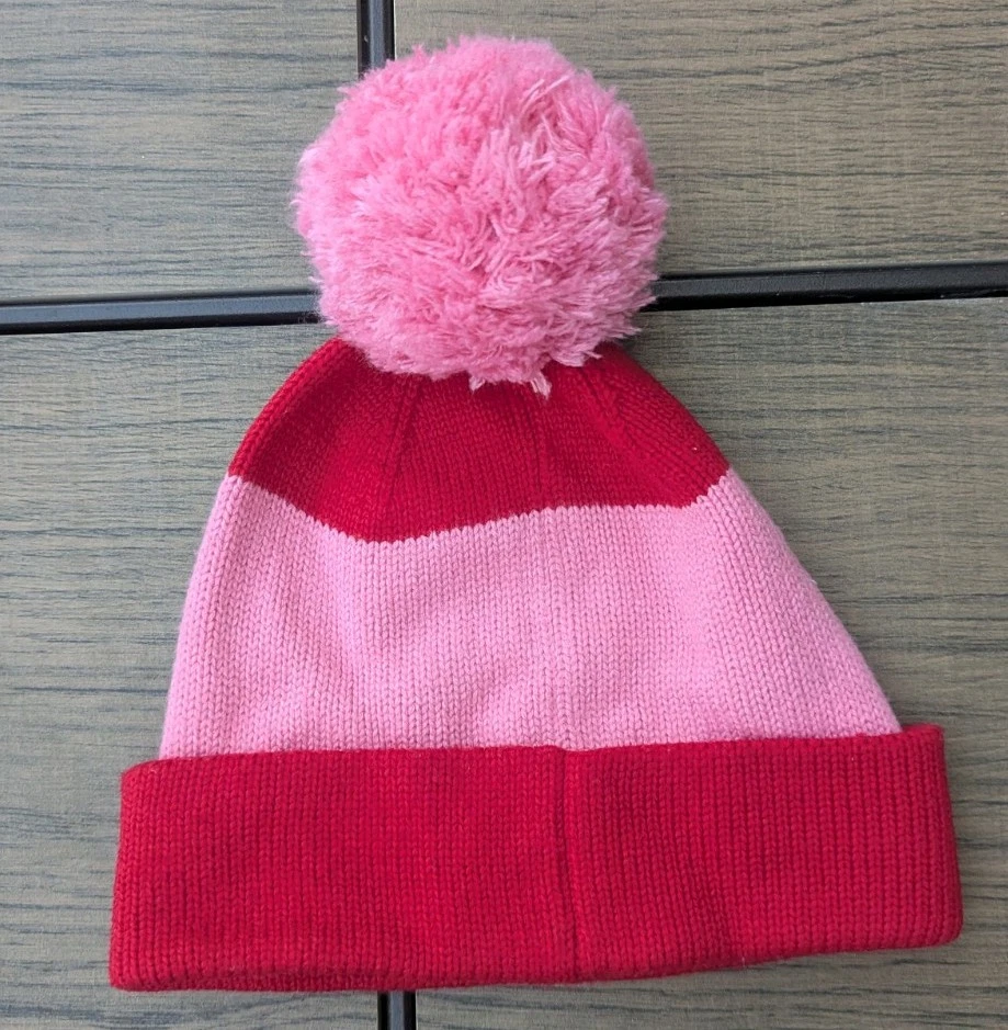 Gorro Kate Spade New York Pom para mujer rosa y rojo talla única Foto 3 de 4