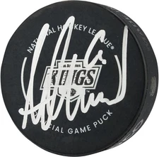 Adrian Kempe Los Angeles Kings Autographed Official Game Puck