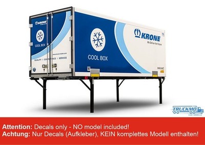 TRUCKMO Decals Krone Cool Box Kühler-Wechselkoffer 100751  1:87 Herpa Modelle