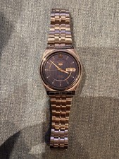 Vintage Seiko 5 automatic Blue dial Cal 7S26  wrist watch men day date