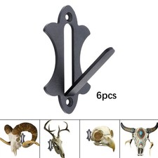 Lot de 6 cintres muraux en forme de crâne cerf pour petits animaux, fixation