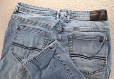 Buffalo David Bitton Jeans Mens 36x32 Blue Jackson-X Straight Leg Stretch Denim