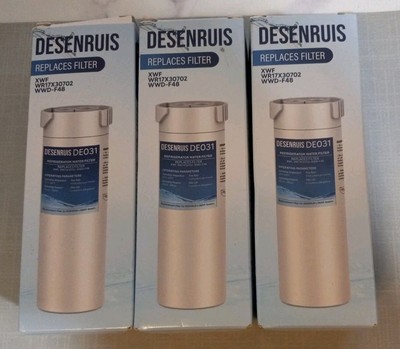 Desenruis DE031 Replacement Refrigerator Water Filters Lot Of 3 New