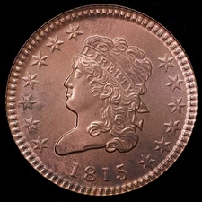 "1815" Classic Head Large Cent Overstrike by Daniel Carr Moonlight Mint US Coin