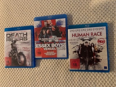 Human Race / Essex Boys -Death Riders -  3x FSK 18 ACTION  -Blu-ray