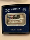 1 ounce silver art bar America’s great trains Class Q 4-6-2