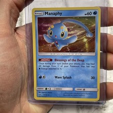 Pokémon TCG Manaphy Shining Legends 25/73 Holo Rare LP+ Pokemon Card Nintendo