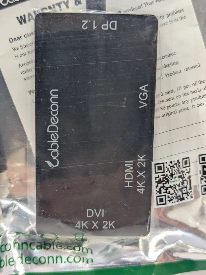 Displayport DP Male to HDMI DVI VGA Female 3in1 Multi-Function Adapter Converter - Image 2 of 3