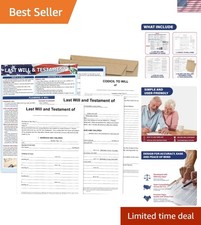 Last Will and Testament Kit 2025, Legal Will, Trust Forms for Estate Planning, D
